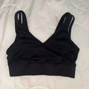 All in motion black sports bra